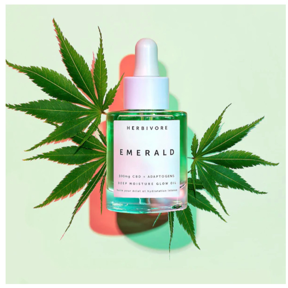 Herbivore Emerald CBD + Adaptogens Deep Moisture Glow Oil